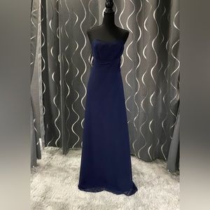 Alfred Angelo Navy Bridesmaid Gown